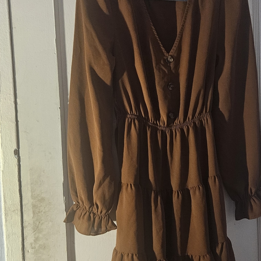 SHein rust orange dress size small